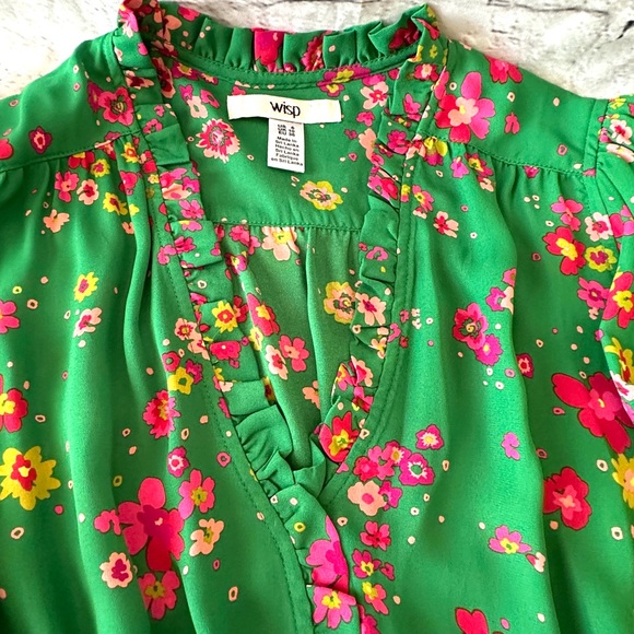 Wisp Green Floral Dresss - Picture 6 of 15